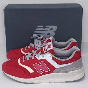 NEW BALANCE sneakers Men's 8 Red White casual trainers 997H M0398 Classics